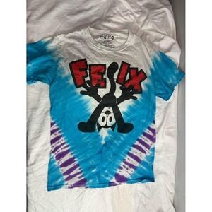 tie-dye t-shirt featuring Felix the Cat size small